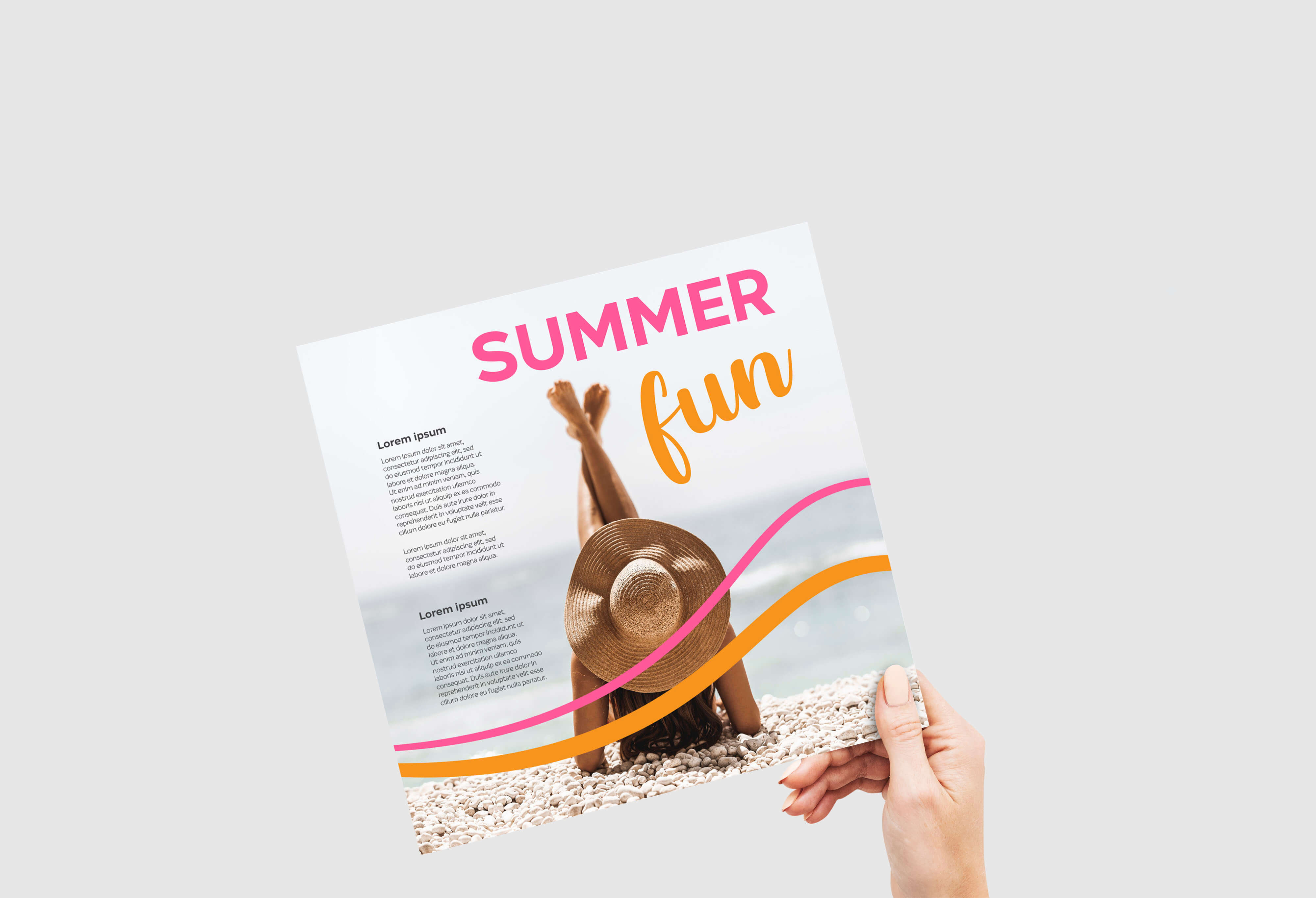 Flyer pătrat 21x21 cm (Fluturaș mare, format modern)