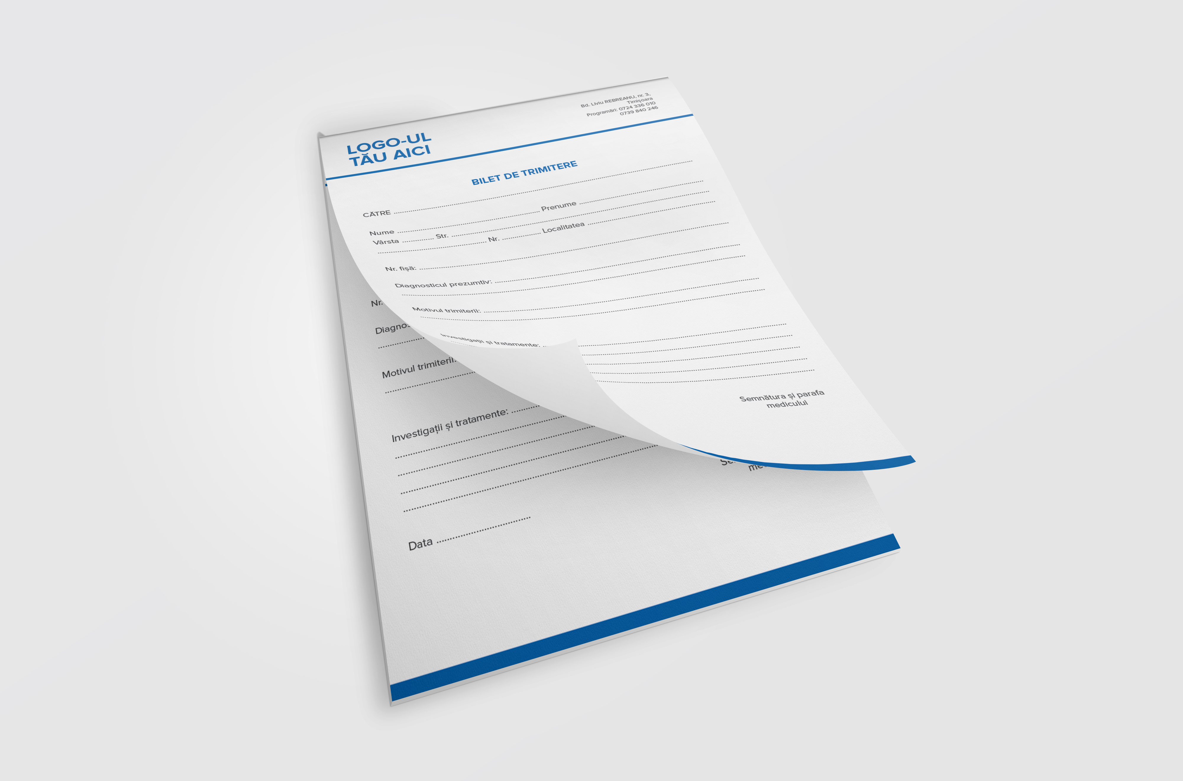 Carnet bilete de trimitere A5