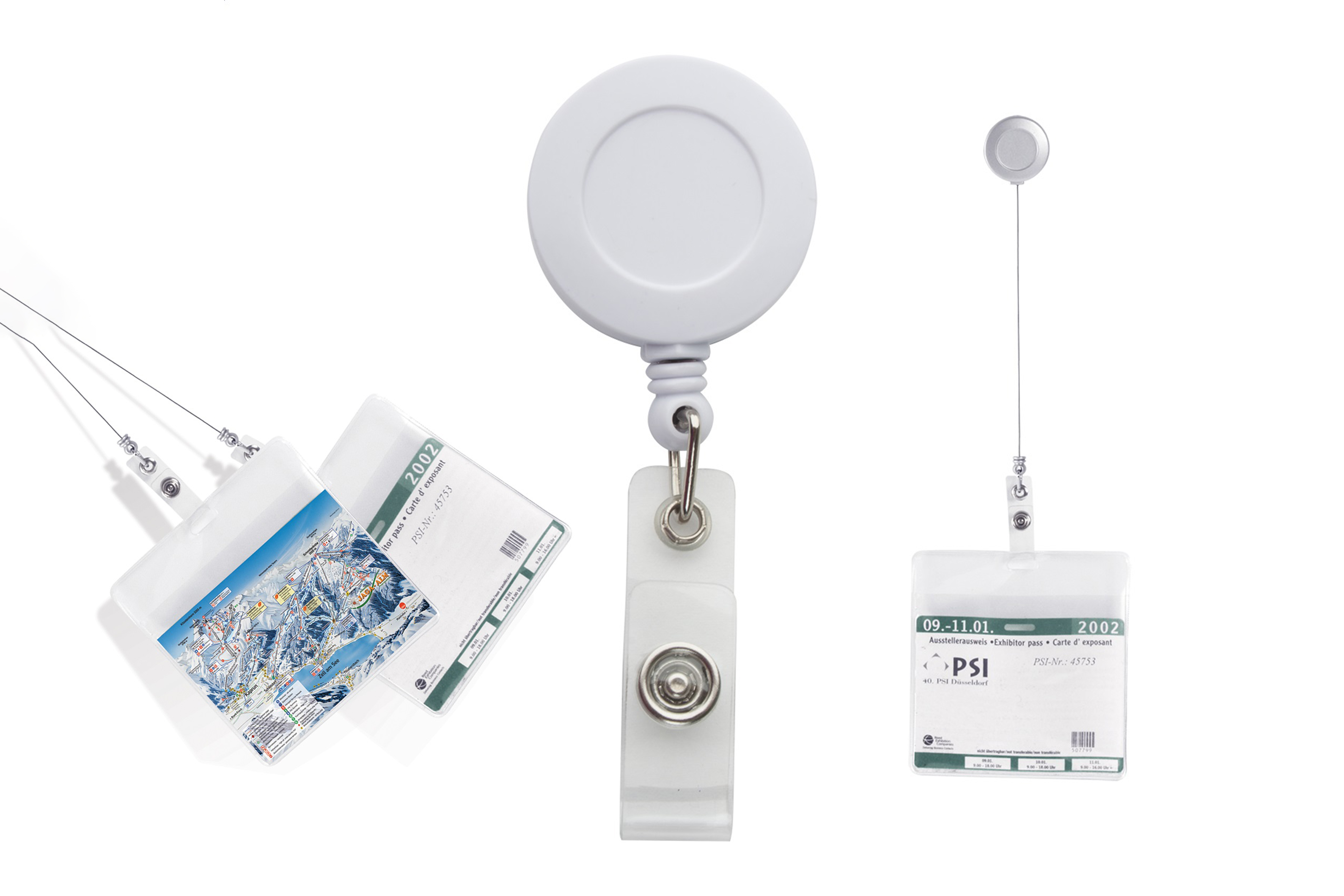 Clips retractabil nepersonalizat pentru ecuson